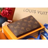 Louis Vuitton LV Unisex Passport Cover Brown Monogram Coated Canvas Cowhide Leather (6)