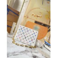 Louis Vuitton LV Women Coussin PM Handbag White Lambskin Leather Zip Closure (7)