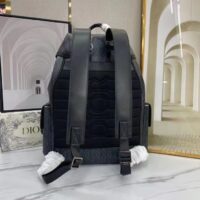 Dior Unisex CD Hit The Road Backpack Black CD Diamond Canvas (12)