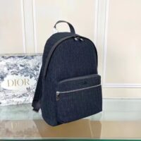 Dior Unisex CD Rider Backpack Black Dior Oblique Jacquard (4)