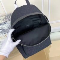 Dior Unisex CD Rider Backpack Black Dior Oblique Jacquard (4)