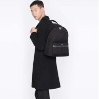 Dior Unisex CD Rider Backpack Black Dior Oblique Jacquard (4)