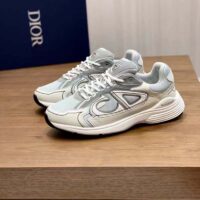 Dior Unisex Shoes CD B30 Sneaker White Mesh Technical Fabric (5)