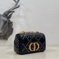 Dior Women CD Medium Dior Caro Bag Black Lucky Star Cannage Lambskin (3)