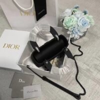 Dior Women CD Mini Lady Dior Bag Black Ultramatte Cannage Calfskin (1)