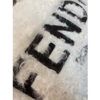 Fendi Women Fendi Sunshine Large White Mohair Shopper (12)