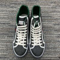 Gucci Men Off The Grid High Top Gucci Tennis 1977 Rubber Sole Flat 2 Cm Heel (10)