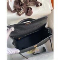 Hermes Women Kelly Sellier 32 Bag in Togo Leather with Gold Hardware-Black (11)