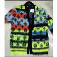 Louis Vuitton LV Men Monogram Black Lime Mohair Cardigan Multicolor Regular Fit (12)