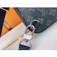 Louis Vuitton LV Unisex Avenue Sling Bag Dark Green Monogram Coated Canvas Cowhide (6)