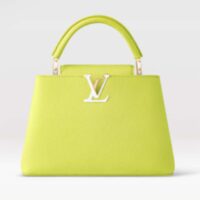 Louis Vuitton LV Women Capucines BB Handbag Cedrat Yellow Crème Nacré Taurillon Leather (5)