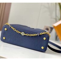 Louis Vuitton LV Women Capucines MM Handbag Navy Blue Taurillon Leather (9)