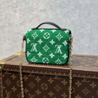 Louis Vuitton LV Women Micro Métis Bag Green Monogram Jacquard Velvet (1)