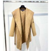 Louis Vuitton LV Women Signature Double Face Short Wrap Coat Wool-Silk Regular Fit (10)