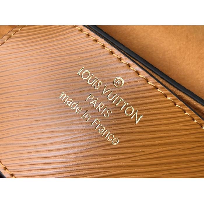 Louis Vuitton LV Women Twist MM Handbag Brown Epi Grained Cowhide Leather (13)