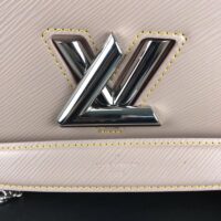 Louis Vuitton LV Women Twist MM Handbag Galet Gray Epi Grained Cowhide Leather (5)