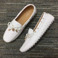 Louis Vuitton Unisex LV Arizona Moccasin White Monogram Canvas Tubular Construction (1)