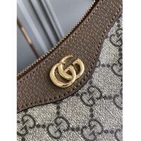 Gucci Women Ophidia Small Handbag Beige Ebony GG Supreme Canvas Double G (1)