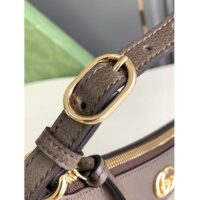 Gucci Women Ophidia Small Handbag Beige Ebony GG Supreme Canvas Double G (1)