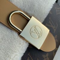 Louis Vuitton LV Women Locky BB Handbag Beige Brown Monogram Coated Canvas Shearling (10)