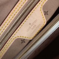 Louis Vuitton LV Women Neverfull MM Tote Bag Beige Monogram Coated Canvas (3)