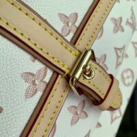 Louis Vuitton LV Women Neverfull MM Tote Bag Beige Monogram Coated Canvas (3)