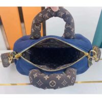 Louis Vuitton LV Women Pillow Speedy Bandoulière 25 Handbag Navy Blue Monogram Coated Canvas (2)