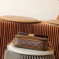 Louis Vuitton LV Women Pochette Métis Bag Brown Monogram Reverse Coated Canvas (8)