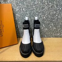 Louis Vuitton Women LV Ruby Flat Ranger Boot White Calf Leather Rubber Outsole (2)
