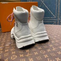 Louis Vuitton Women LV Ruby Flat Ranger White Calf Leather Bicolor Laces Rubber (11)