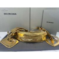 Balenciaga Women Le Cagole XS Shoulder Bag Gold Metallized Arena Lambskin (2)