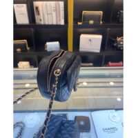 Chanel Women CC Heart Shape Bag Black Calfskin Leather Gold-Tone Metal (5)