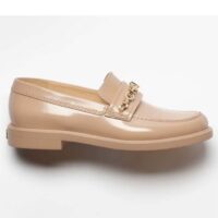 Chanel Women CC Loafers Shiny Calfskin Light Brown 2 Cm Heel
