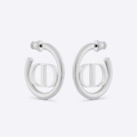 Dior Women 30 Montaigne Earrings Silver-Finish Metal (1)