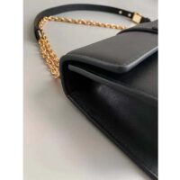 Dior Women CD 30 Montaigne East-West Bag Chain Black Calfskin (11)