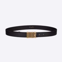 Dior Women D-Fence Belt Black Smooth Calfskin 30 MM (1)