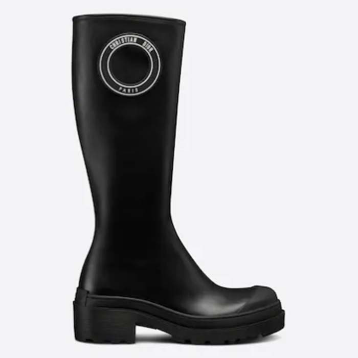 Dior Women Shoes Dior Symbol Boot Black Supple Calfskin 34 Cm 13.5 Inches High