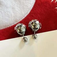 Dior Women Tribales Earrings Silver and Silver-Tone Crystals (1)