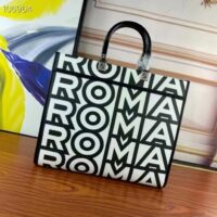 Fendi FF Women Sunshine Medium Two-Tone Printed Leather Roma Capsule Shopper (5)