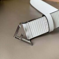 Fendi Men White Leather Belt (1)