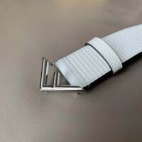 Fendi Men White Leather Belt (1)