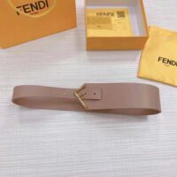 Fendi Women Beige Leather Belt (1)