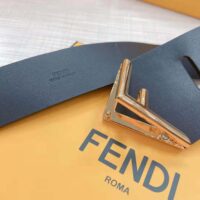 Fendi Women Black Leather Belt (1)