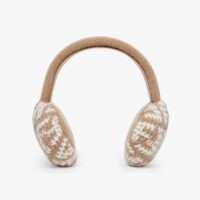 Fendi Women Dove Gray Cashmere Earmuffs (1)