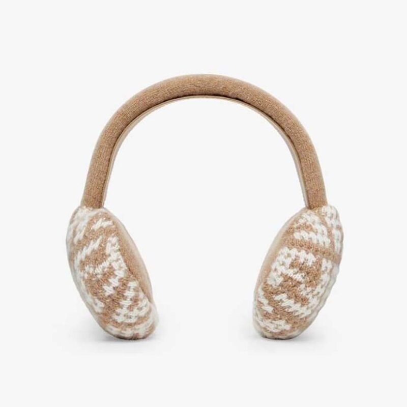 Fendi Women Dove Gray Cashmere Earmuffs
