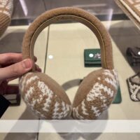 Fendi Women Dove Gray Cashmere Earmuffs (1)