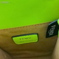 Fendi Women FF Mini Sunshine Shopper Acid Green Leather Mini Bag (9)