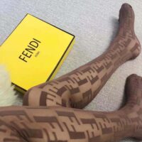 Fendi Women Tights Beige Nylon Pantyhose (1)