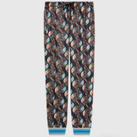 Gucci Men GG The North Face x Gucci Jogging Pants Logo Print Black Technical Jersey (3)