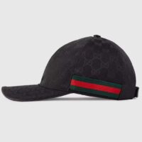 Gucci Unisex Original GG Canvas Baseball Hat Web Green Red Web (9)